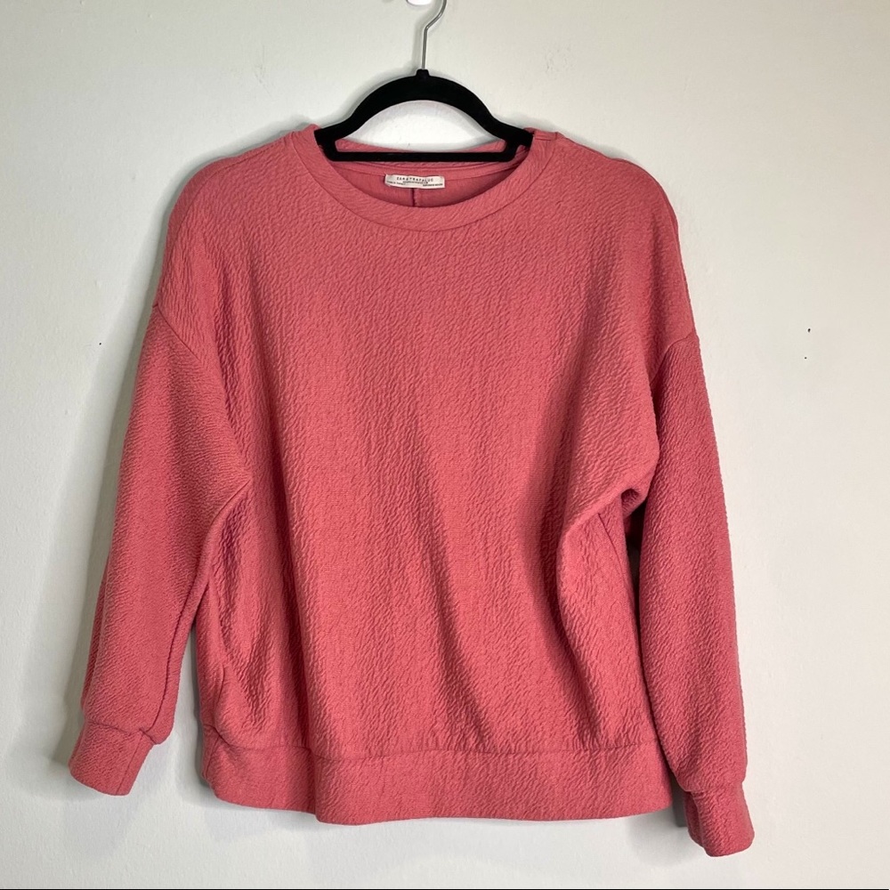 ZARA dark blush pullover sweater